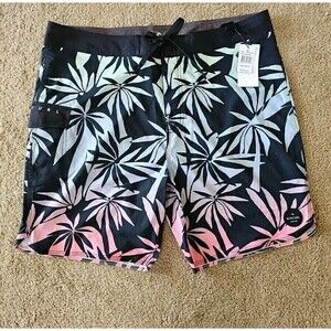 Rip Curl Barrel Killa Board Shorts Swim Trunks Black Multi 36